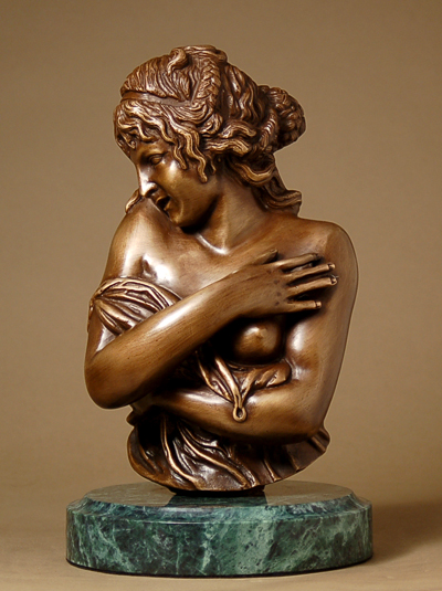 Waager Handcrafted Solid Bronze Sculpture:"Half Revealed"