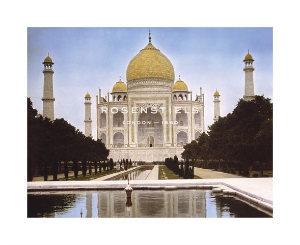 Waldemar Abegg Hand Numbered Limited Edition Print on Paper :"Agra, Taj-Mahal, 1906"