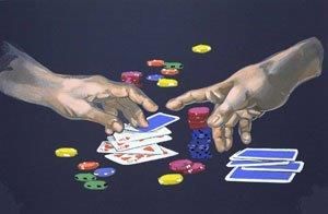 Waldemar Swierzy Hand Signed and Numbered Limited Edition Print:"First Gamble"