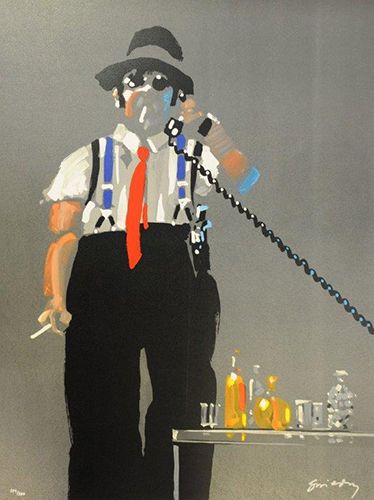 Waldemar Swierzy Hand Signed and Numbered Limited Edition Print:"It's a Deal"