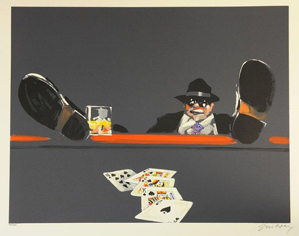 Waldemar Swierzy Hand Signed and Numbered Limited Edition Print:"Royal Flush"