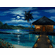 Walfrido Garcia Artist Signed Disney Ltd Ed Studio Embellished Gallery Wrap Canvas:"Moonlit Bungalow"