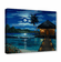 Walfrido Garcia Artist Signed Disney Ltd Ed Studio Embellished Gallery Wrap Canvas:"Moonlit Bungalow"
