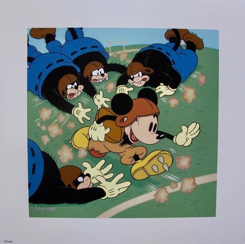Walt Disney Studios Limited Edition Giclee Animation:"How to Play Football"