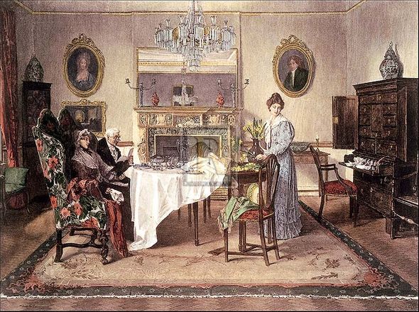 Walter Dendy Sadler Artist Hand Colored Copper Plate Printed Atelier Print:"The Letter"