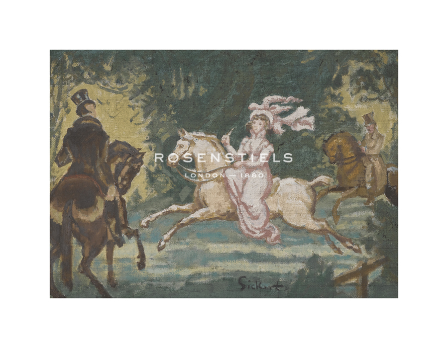 Walter Sickert Hand Numbered Limited Edition Print on Paper :"Harriet Wilson Riding in the Park"