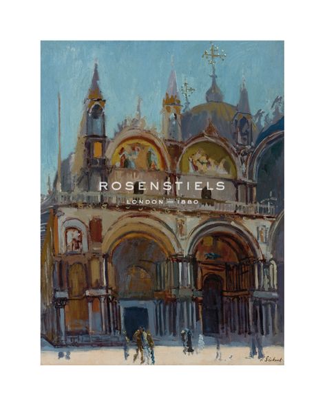 Walter Sickert Hand Numbered Limited Edition Print on Paper :"St. Mark's"