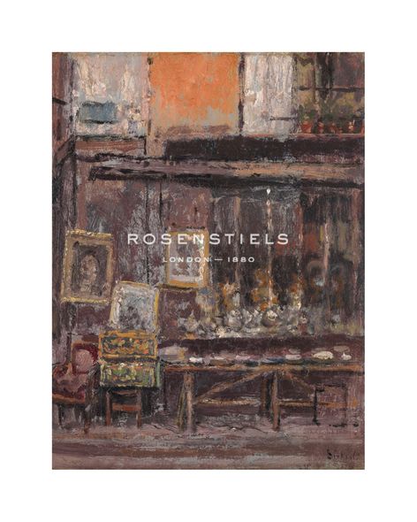 Walter Sickert Hand Numbered Limited Edition Print on Paper :"The Antique Shop"