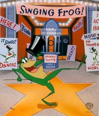 Warner Bros. Limited Edition Animation Art:"Classic Michigan J. Frog"