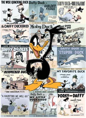 Warner Bros. Limited Edition Animation Art:"Daffy Duck: Lobby Card"