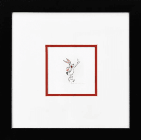 Warner Bros. Limited Edition Etching on Paper with Hand Tinted Coloring: "Bugs Bunny"