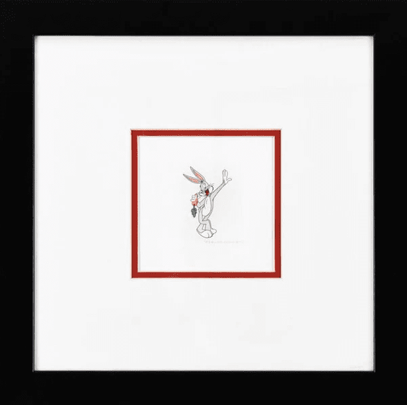 Warner Bros. Limited Edition Etching on Paper with Hand Tinted Coloring: "Bugs Bunny"