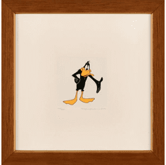 Warner Bros. Limited Edition Etching on Paper with Hand Tinted Coloring: "Daffy Duck"