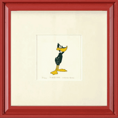 Warner Bros. Limited Edition Etching on Paper with Hand Tinted Coloring: "Daffy Duck"