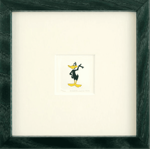 Warner Bros. Limited Edition Etching on Paper with Hand Tinted Coloring: "Daffy Duck"