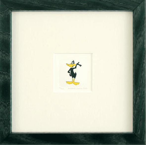 Warner Bros. Limited Edition Etching on Paper with Hand Tinted Coloring: "Daffy Duck"
