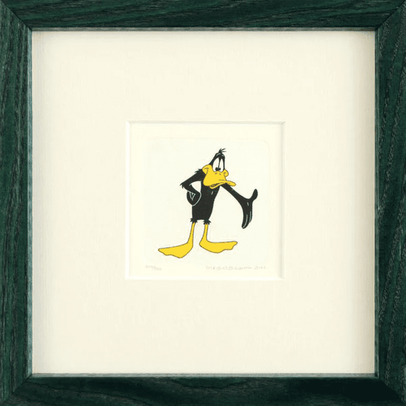 Warner Bros. Limited Edition Etching on Paper with Hand Tinted Coloring: "Daffy Duck"
