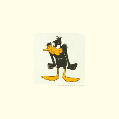 Warner Bros. Limited Edition Etching on Paper with Hand Tinted Coloring: "Daffy Duck"