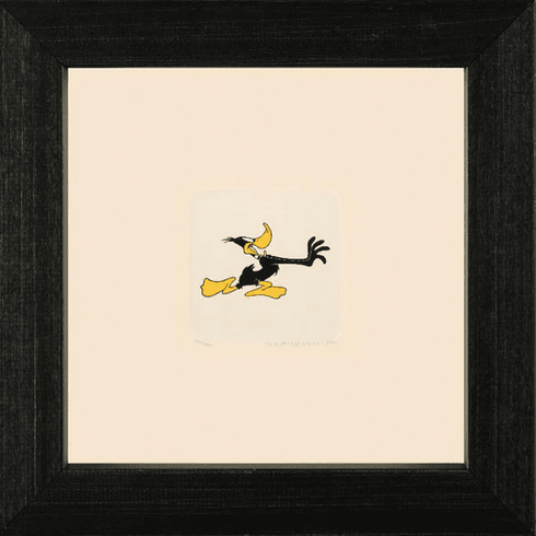 Warner Bros. Limited Edition Etching on Paper with Hand Tinted Coloring: "Daffy Duck"