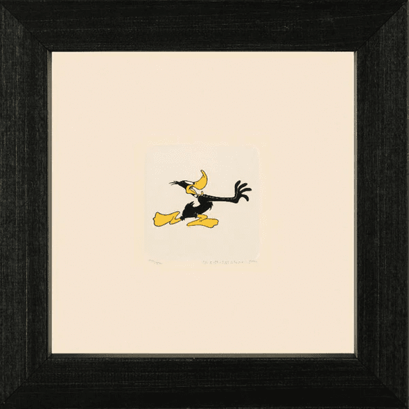 Warner Bros. Limited Edition Etching on Paper with Hand Tinted Coloring: "Daffy Duck"