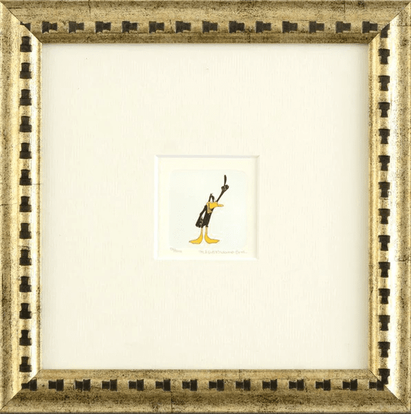 Warner Bros. Limited Edition Etching on Paper with Hand Tinted Coloring: "Daffy Duck"