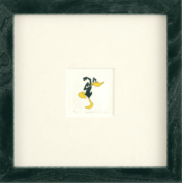 Warner Bros. Limited Edition Etching on Paper with Hand Tinted Coloring: "Daffy Duck"