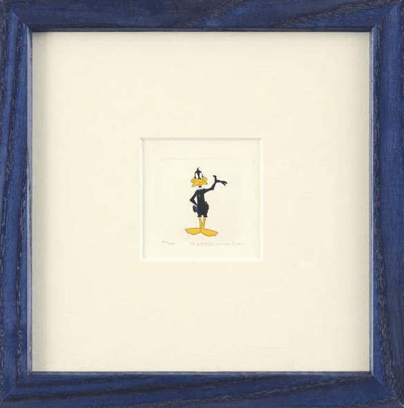 Warner Bros. Limited Edition Etching on Paper with Hand Tinted Coloring: "Daffy Duck"