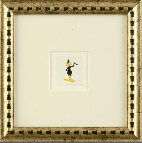 Warner Bros. Limited Edition Etching on Paper with Hand Tinted Coloring: "Daffy Duck"