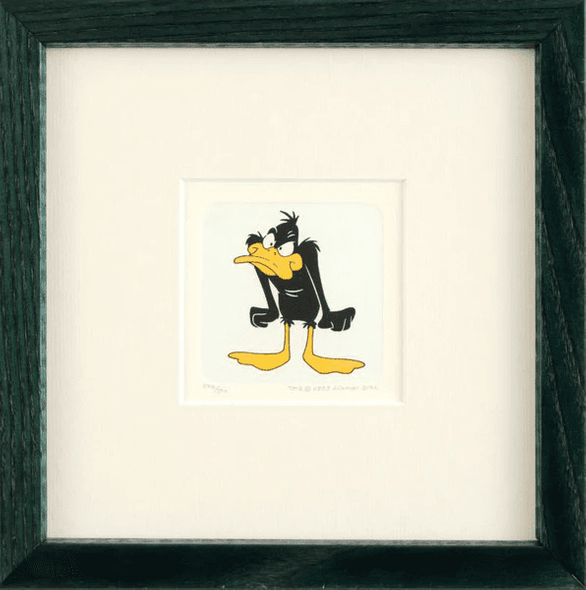 Warner Bros. Limited Edition Etching on Paper with Hand Tinted Coloring: "Daffy Duck"