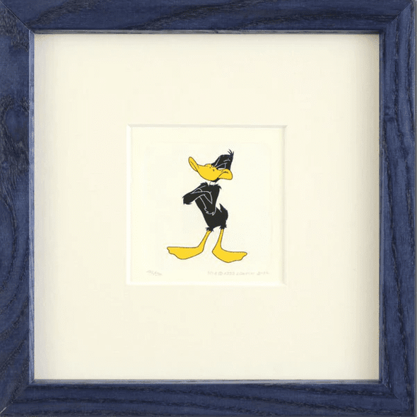 Warner Bros. Limited Edition Etching on Paper with Hand Tinted Coloring: "Daffy Duck"