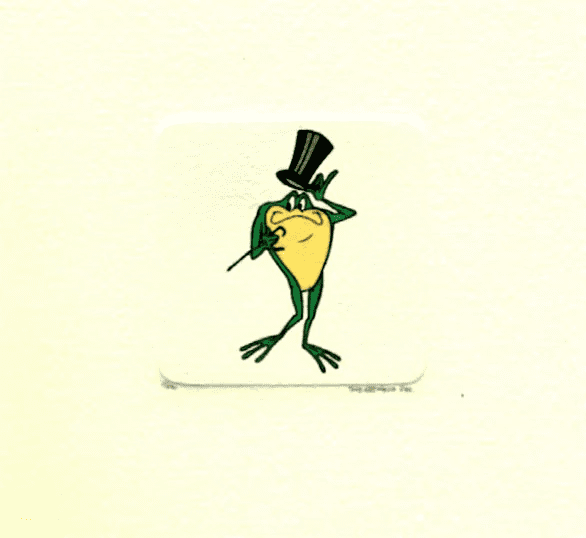 Warner Bros. Limited Edition Etching on Paper with Hand Tinted Coloring: "Michigan J. Frog"