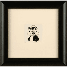 Warner Bros. Limited Edition Etching on Paper with Hand Tinted Coloring: "Pepe Le Pew"