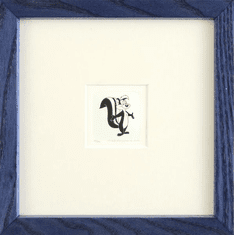 Warner Bros. Limited Edition Etching on Paper with Hand Tinted Coloring: "Pepe Le Pew"