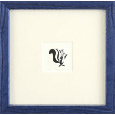 Warner Bros. Limited Edition Etching on Paper with Hand Tinted Coloring: "Pepe Le Pew"