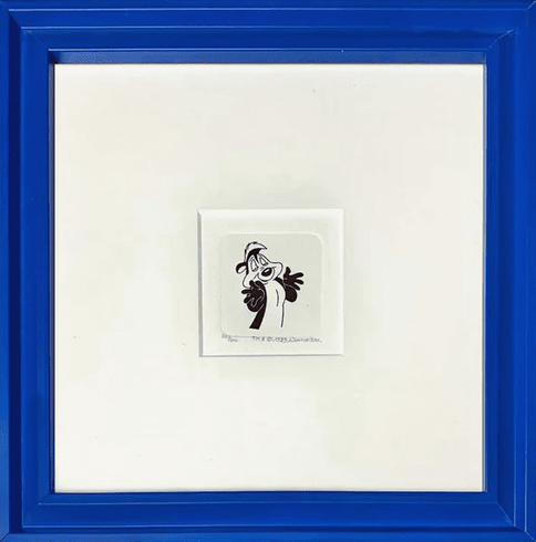 Warner Bros. Limited Edition Etching on Paper with Hand Tinted Coloring: "Pepe Le Pew"