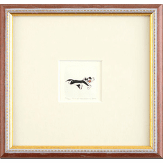 Warner Bros. Limited Edition Etching with Hand Tinted Coloring on Paper: "Sylvester the Cat"