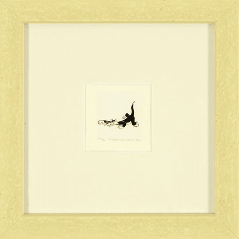 Warner Bros. Limited Edition Etching with Hand Tinted Coloring on Paper: "Sylvester the Cat"