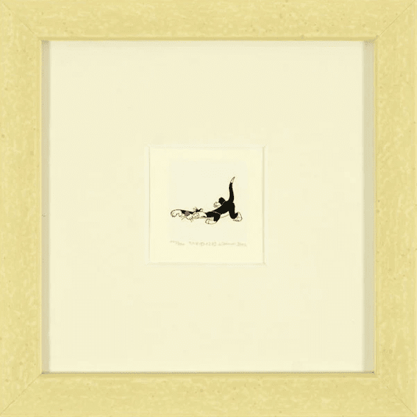 Warner Bros. Limited Edition Etching with Hand Tinted Coloring on Paper: "Sylvester the Cat"