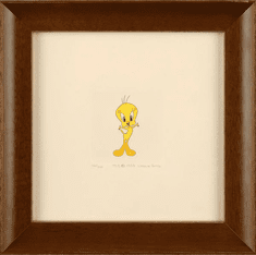 Warner Bros. Limited Edition Etching with Hand Tinted Coloring on Paper: "Tweety Bird"