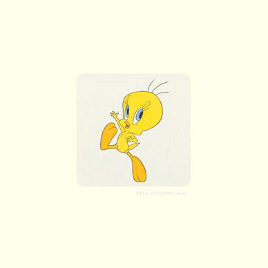 Warner Bros. Limited Edition Etching with Hand Tinted Coloring on Paper: "Tweety Bird"