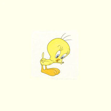 Warner Bros. Limited Edition Etching with Hand Tinted Coloring on Paper: "Tweety Bird"
