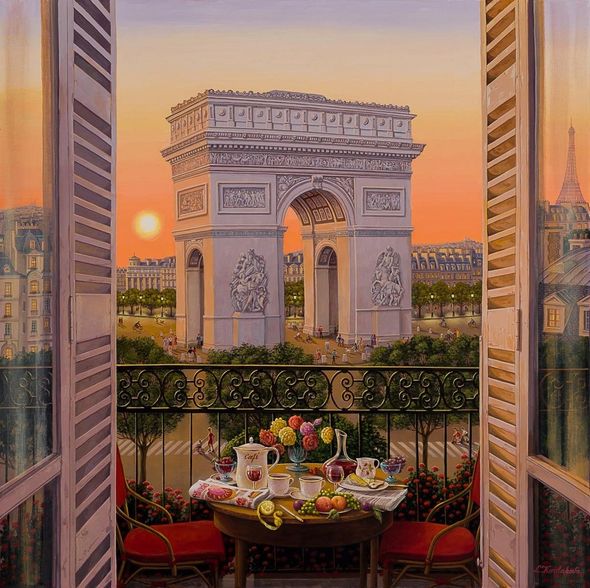 Liudmila Kondakova Artist Signed Limited Edition Canvas:"Perfect Sunset"