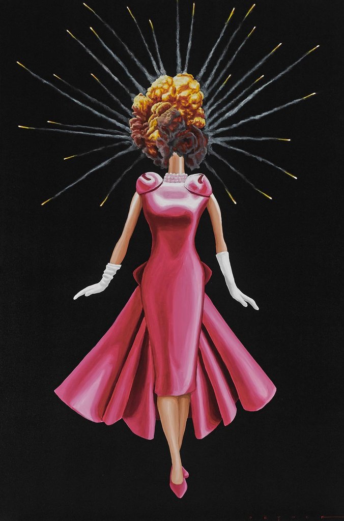 Robert Deyber Artist Signed Limited Edition Lithograph:"Blow Up Doll IV"