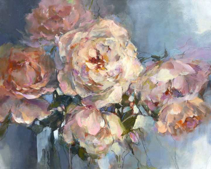 Anna Razumovskaya Hand Signed and Numbered Limited Edition Artist Embellished Canvas Giclee:"Complete"