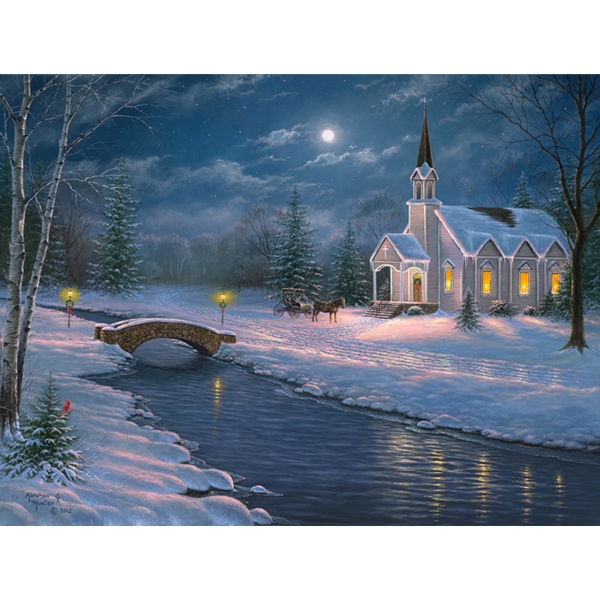 Abraham Hunter Artist Hand Signed Limited Edition Embellished Canvas Giclee:"Peace On Earth"