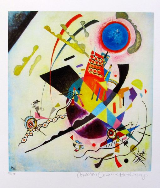Wassily Kandinsky Estate Signed Limited Edition Small Giclee:"Blue Circle"