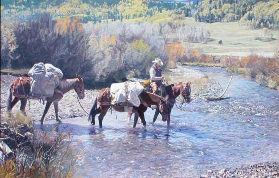 Wayne Justus Limited Edition Canvas Giclee:"Silent Observer"