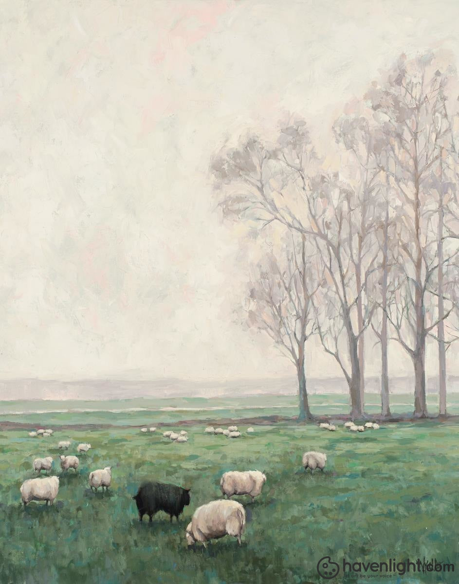 Wendy Keller Fine Art Canvas Giclee: "Back to the Fold"