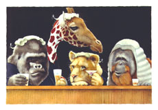 WILL BULLAS 18X12 Secondary Market Art: "BAR EXAM"
