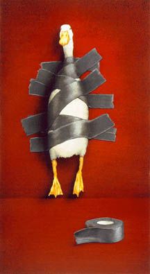 WILL BULLAS 6X10 Secondary Market Art: "DUCK TAPE"